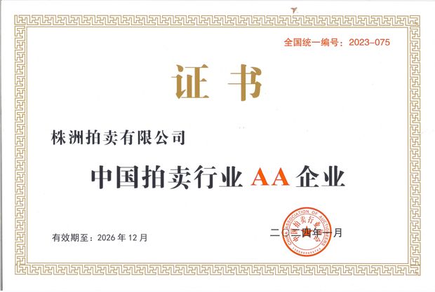 中国拍卖行业 AA 企业